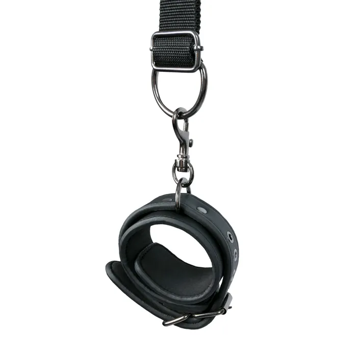 Anal Fetish Collection Under Mattress Restraint Set Black Easytoys