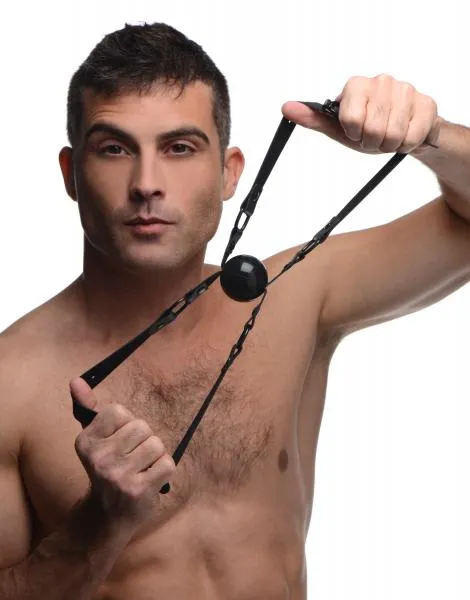 Anal Master Series Doppleganger Silicone Double Mouth Gag Black