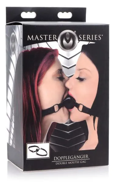 Anal Master Series Doppleganger Silicone Double Mouth Gag Black