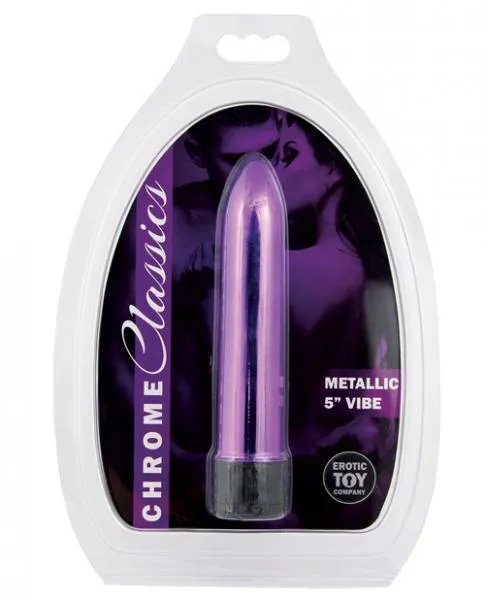 Etc Chrome Classics 5 Inches Vibe Purple Chrome Classics Vibrators Etc Chrome Classics 5 Inches Vibe Purple Chrome Classics Vibrators