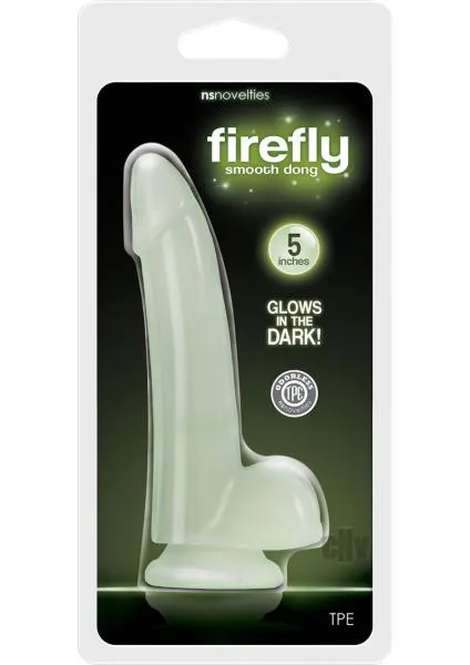 Firefly Smooth Glowing Dong 5 Inches Clear Firefly Dildos Firefly Smooth Glowing Dong 5 Inches Clear Firefly Dildos