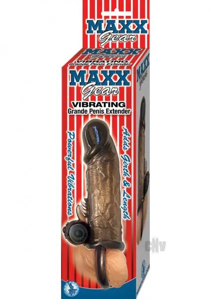 Nasstoys Male Sex Toys Maxx Gear Vibrating Grande Penis Extension Black