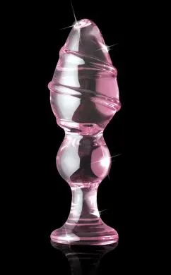 Pipedream Anal Icicles No 27 Pink Glass Butt Plug Pipedream Anal Icicles No 27 Pink Glass Butt Plug