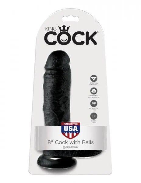Pipedream Dildos King Cock 8 Cock Black Pipedream Dildos King Cock 8 Cock Black