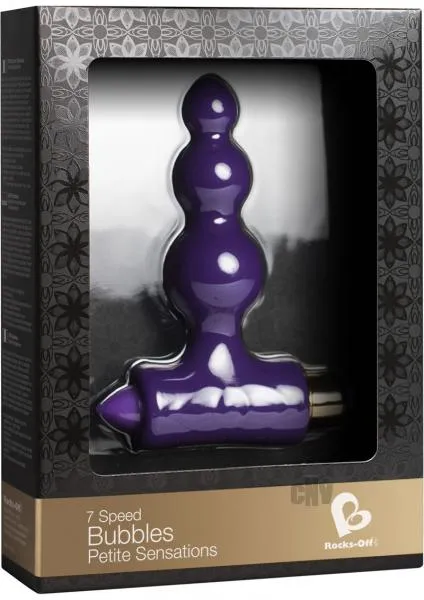 RocksOff Petite Sensations Bubbles 7 X Purple Butt Plug Anal