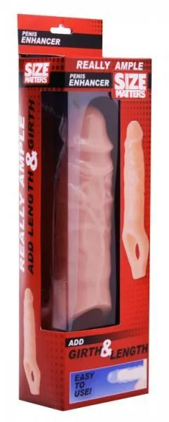 Size Matters Really Ample Penis Enhancer Beige Male Sex Toys