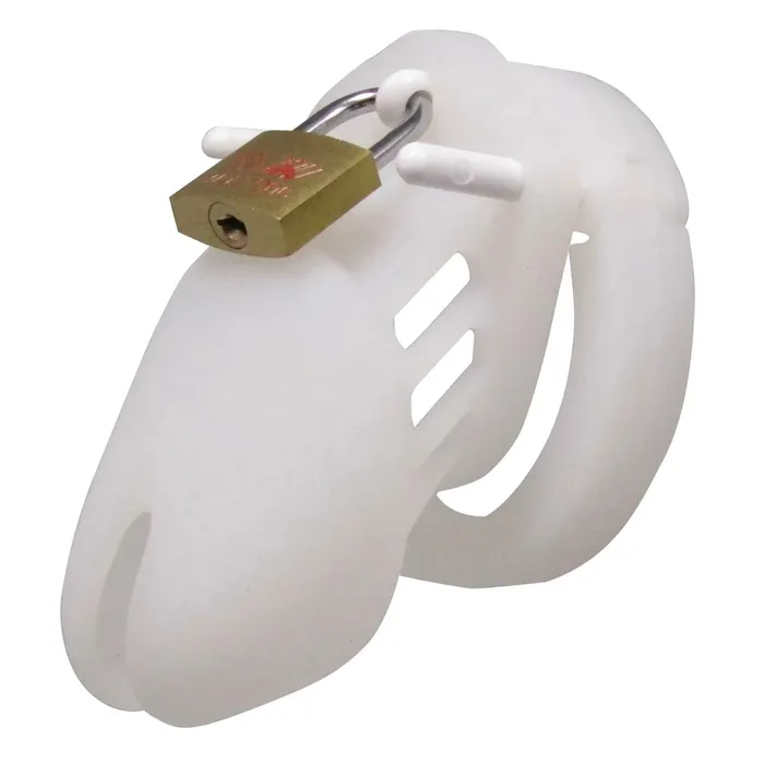 Love In Leather Silicone Chastity Cock Cage Long Male Sex Toys