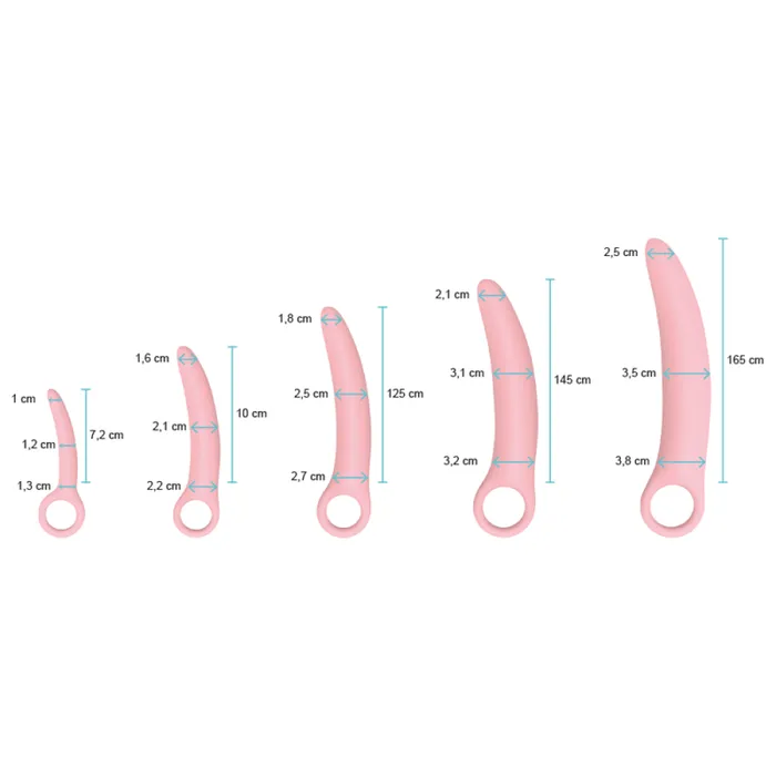 Intimichic Set of 5 Silicone Dilators Pink 1Sexy Anal