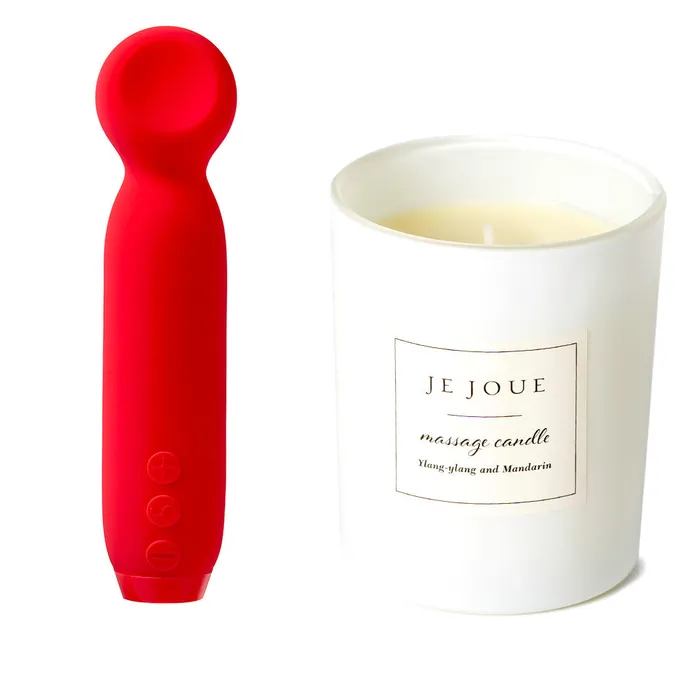 Je Joue Vibrators Vita Bullet Watermelon Pink Luxury Massage Candle Ylang Ylang Mandarin