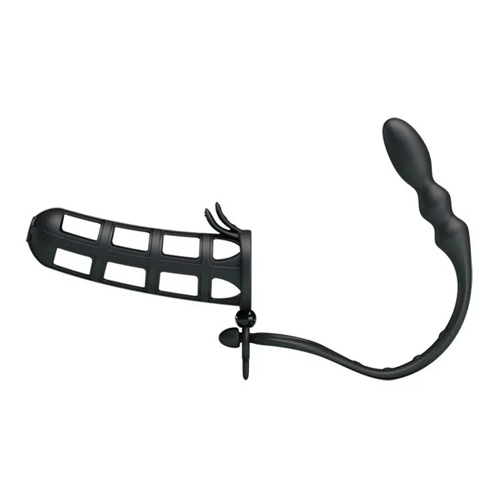 Pretty Love Male Sex Toys Hercules Anal Stimulator Soft Silicone Cock Cage