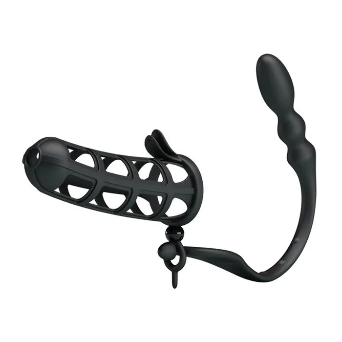 Pretty Love Male Sex Toys Hercules Anal Stimulator Soft Silicone Cock Cage