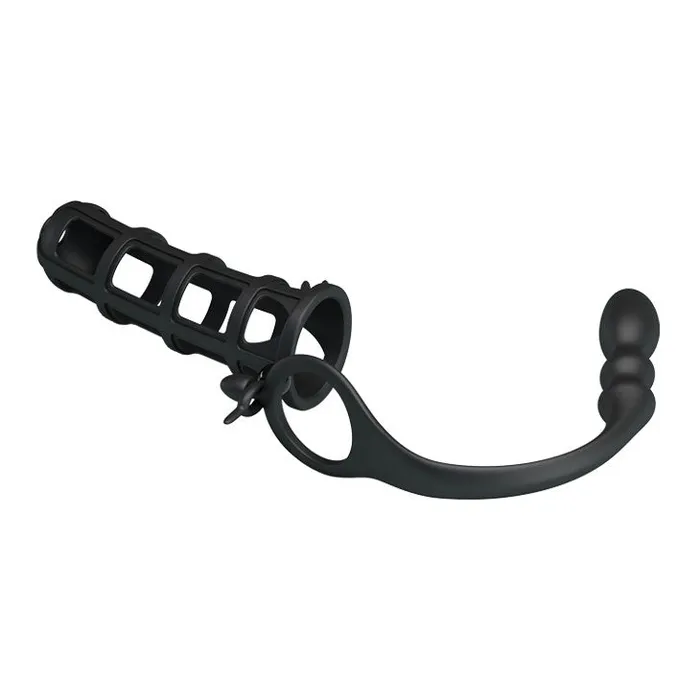 Pretty Love Male Sex Toys Hercules Anal Stimulator Soft Silicone Cock Cage