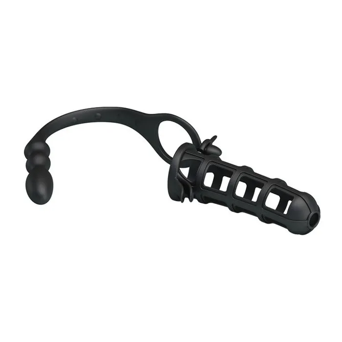 Pretty Love Male Sex Toys Hercules Anal Stimulator Soft Silicone Cock Cage