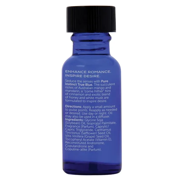Pure Instinct Vibrators True Blue Pheromone Fragrance Oil 5oz 15mL