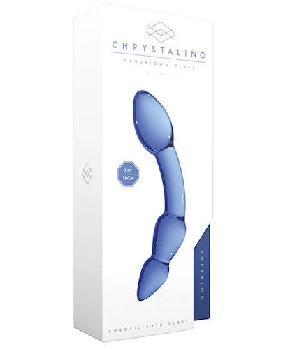 Shots Toys Vibrators Shots Chrystalino Superior Blue 7