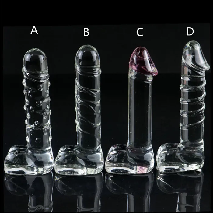 15cm Crystal Glass Realistic Dildo Anal Plug 4 Editions SexyPlay Anal