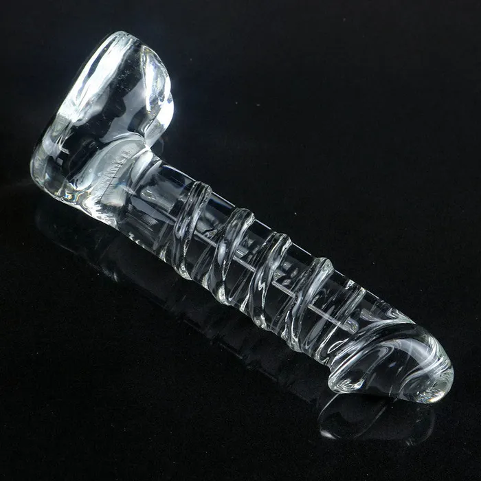 15cm Crystal Glass Realistic Dildo Anal Plug 4 Editions SexyPlay Anal