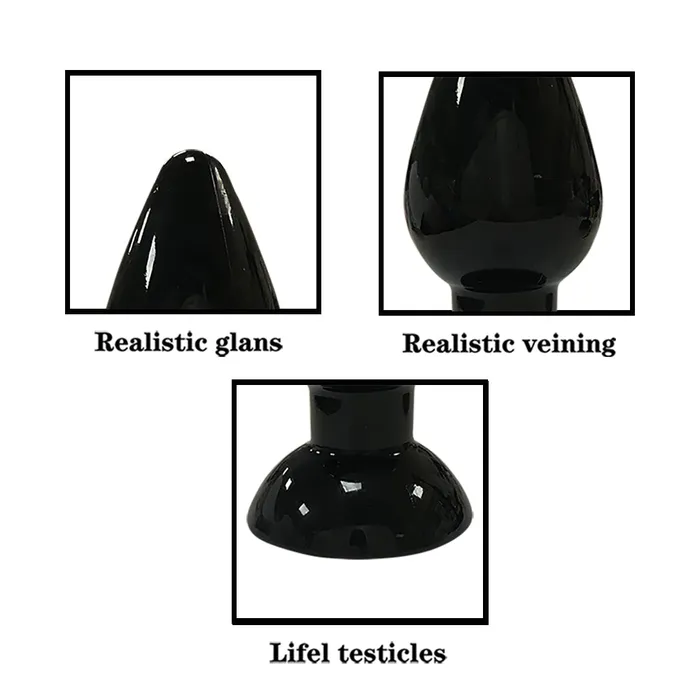 Anal DY DY Wearable Anal Plug Black Silicone Butt Plug Available in SML Sizes
