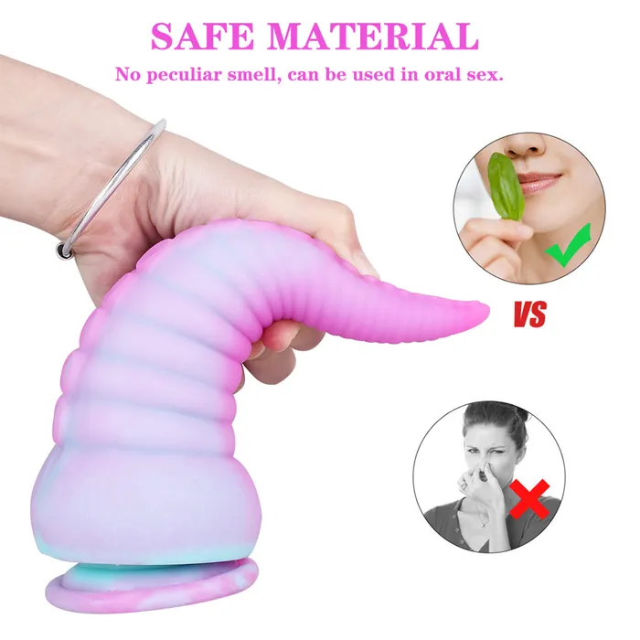 Anal MD MD 886 inch Octopus Tentacles Silicone Fantasy Dildo Anal Plug PurpleBlue