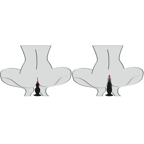 Black Velvets Anal Bouncing Plug12 cm