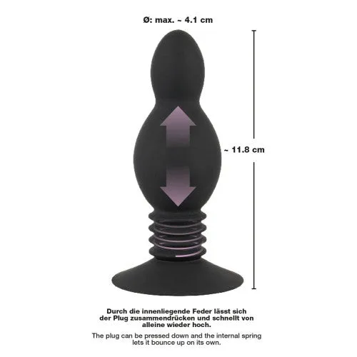 Black Velvets Anal Bouncing Plug12 cm