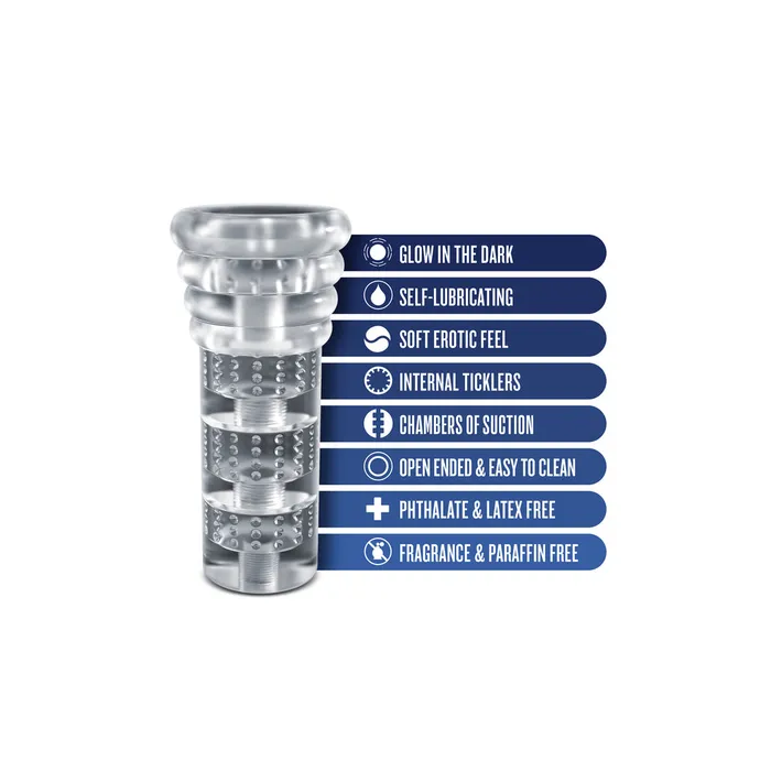 Blush Novelties Rize Luz Self Lubricating Stroker Male Sex Toys