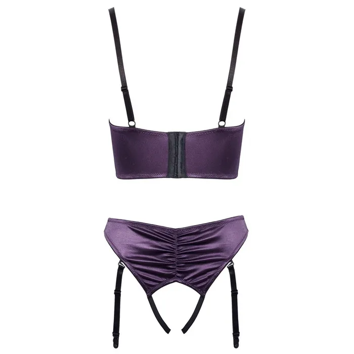 Cottelli Satin Quarter Cup Bra Set Cottelli Collection Anal