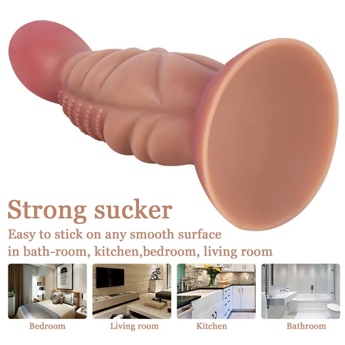MD Anal MD 866 Grenade Fantasy Realistic Dildo Anal Plug Light Brown