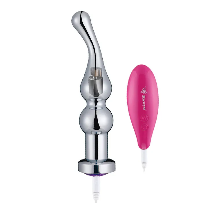 RY Male Sex Toys RY Aluminium Alloy Vibrating Anal Plug Vibrator Finger Edition