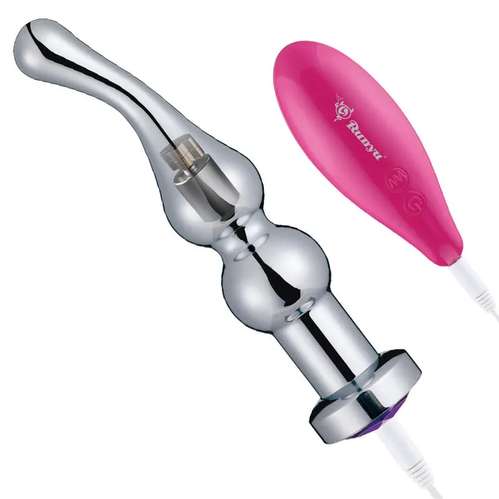 RY Male Sex Toys RY Aluminium Alloy Vibrating Anal Plug Vibrator Finger Edition