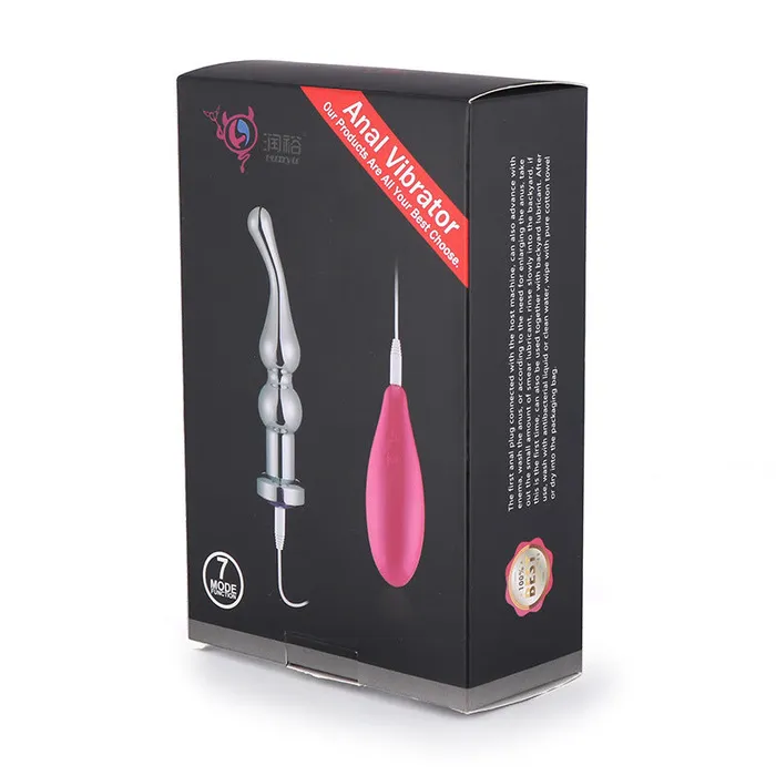 RY Male Sex Toys RY Aluminium Alloy Vibrating Anal Plug Vibrator Finger Edition